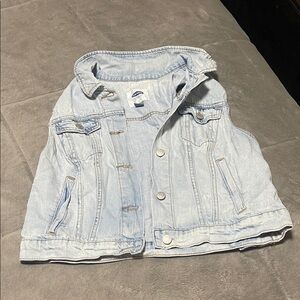 Light Blue Sleeveless Denim Vest